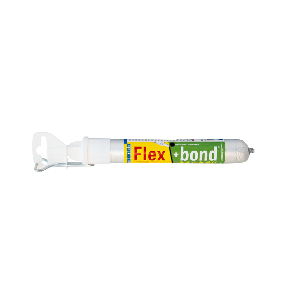 WEICON Flex+bond® Kleber Minischlauchbeutel, 85 ml, Schwarz