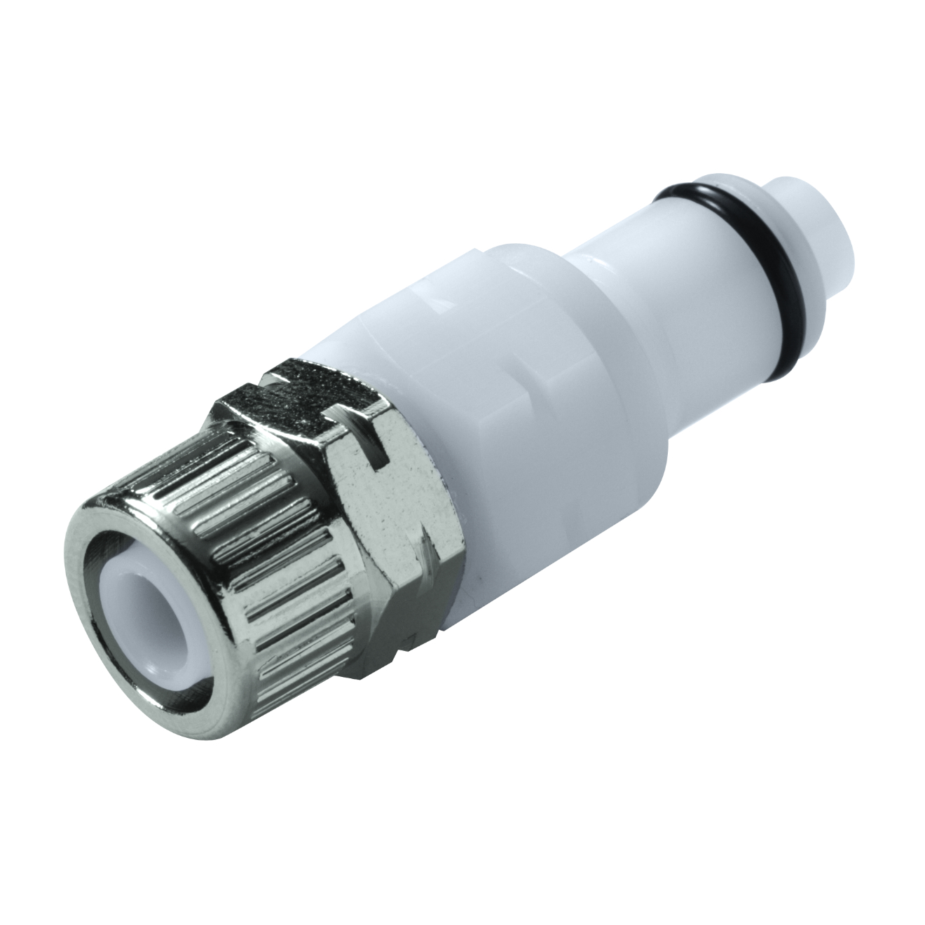 CPC Schnellverschlussstecker mit Absperrung, 10,0 mm AD x 8,0 mm ID, Acetal