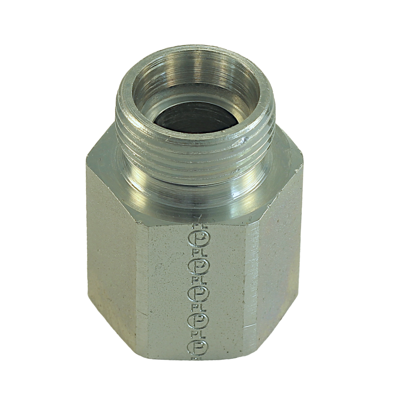 GAI-R Gerader Aufschraubstutzen, 06L, G1/4“ BSPP, Stahl verzinkt Cr(VI)-frei