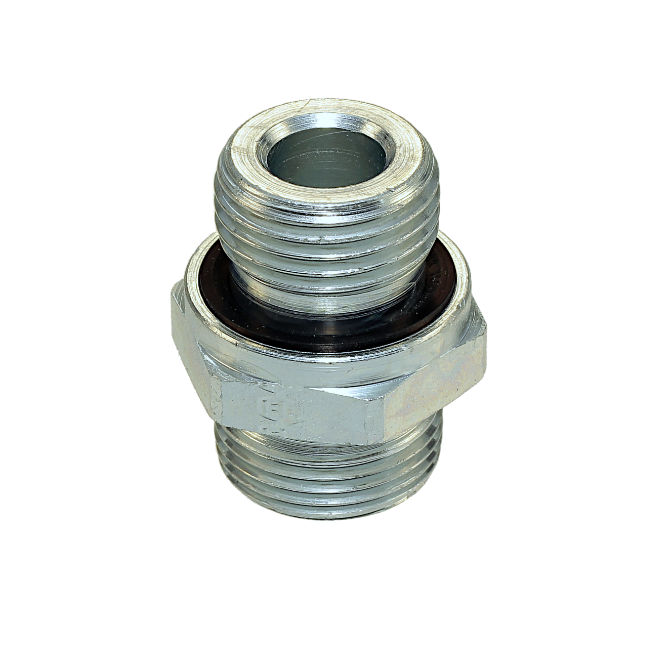 GE-R Gerader Einschraubstutzen, 06L, G1/2“ BSPP, Stahl verzinkt Cr(VI)-frei
