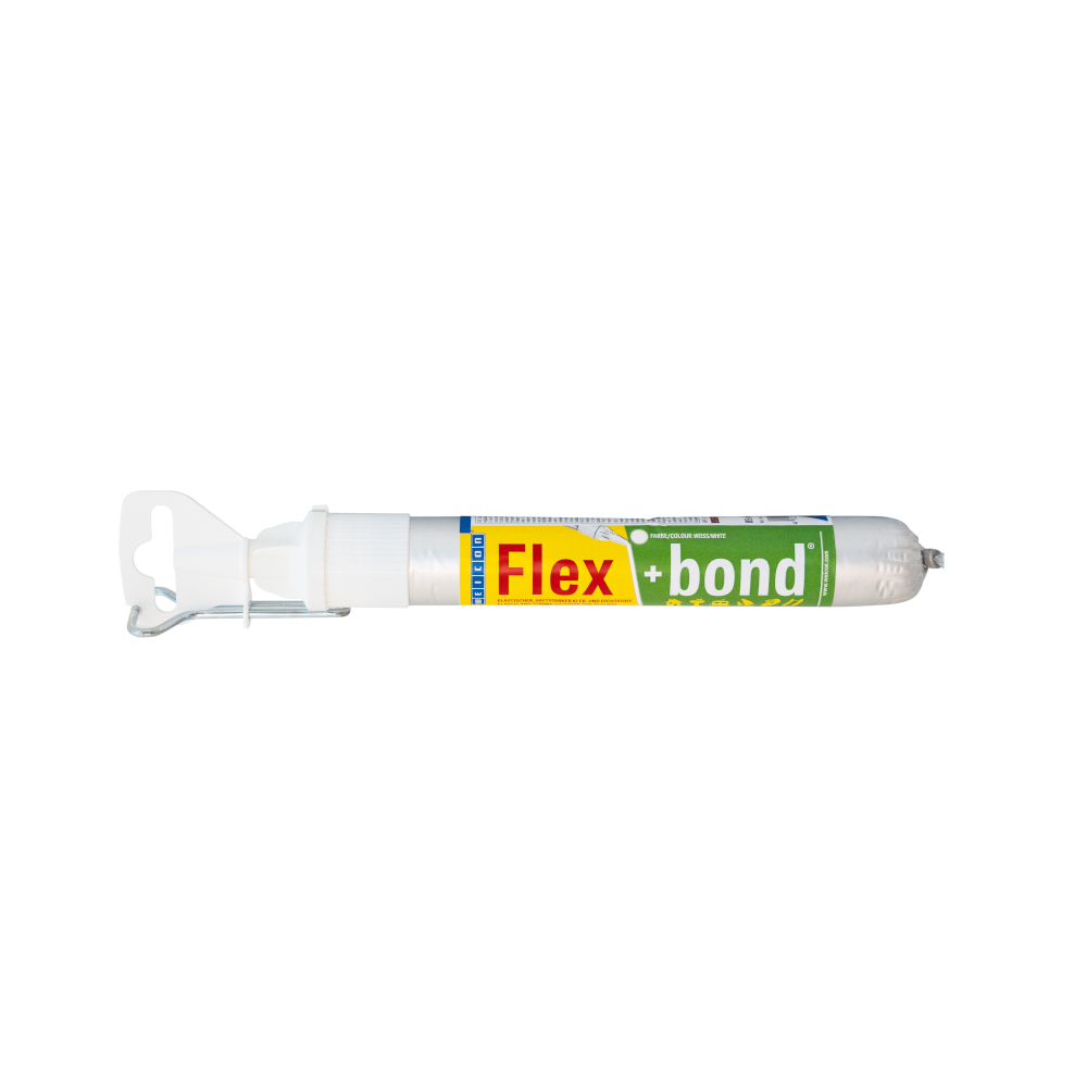 WEICON Flex+bond® Kleber Minischlauchbeutel, 85 ml, Weiß