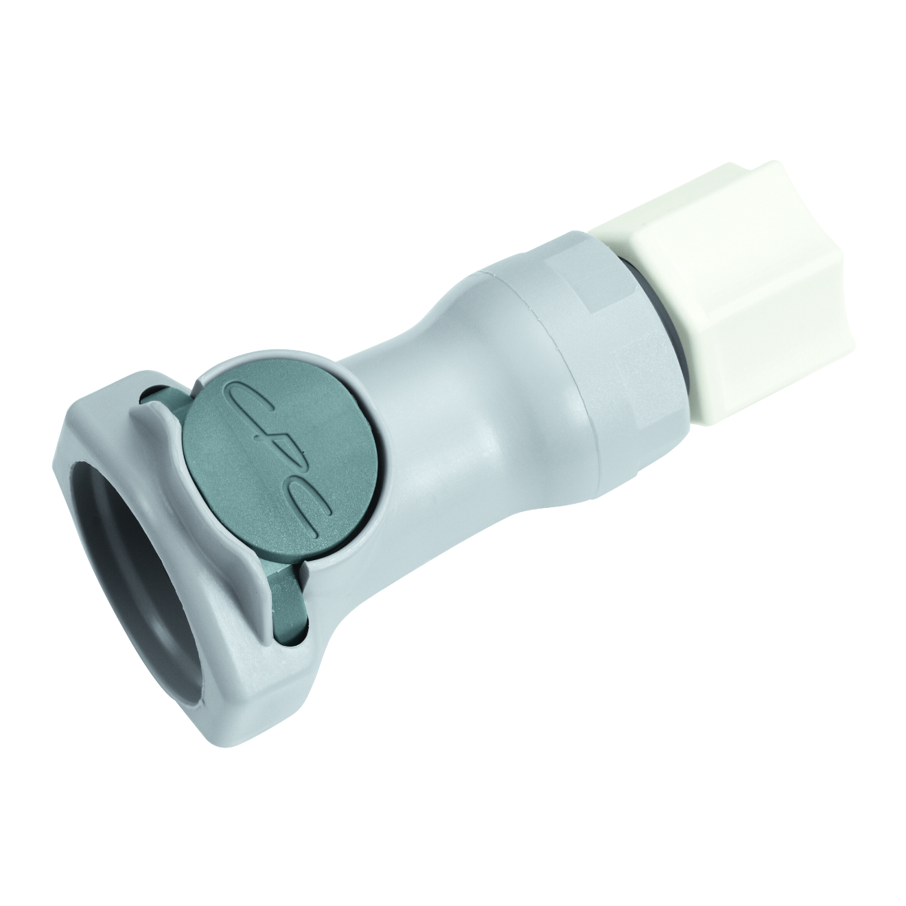 CPC Schnellverschlusskupplung mit Absperrung, 3/8" (9,5 mm) AD, Polypropylen