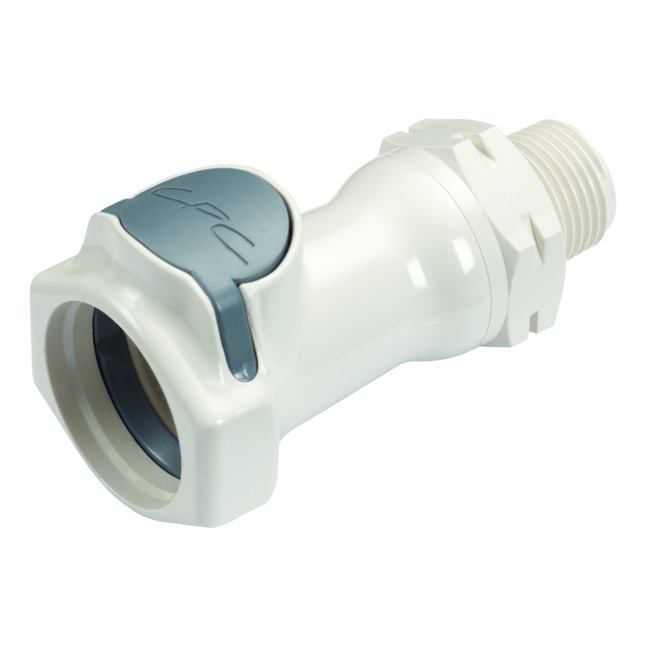 CPC Schnellverschlusskupplung mit Absperrung, 3/8" BSPT AG, Polysulfon