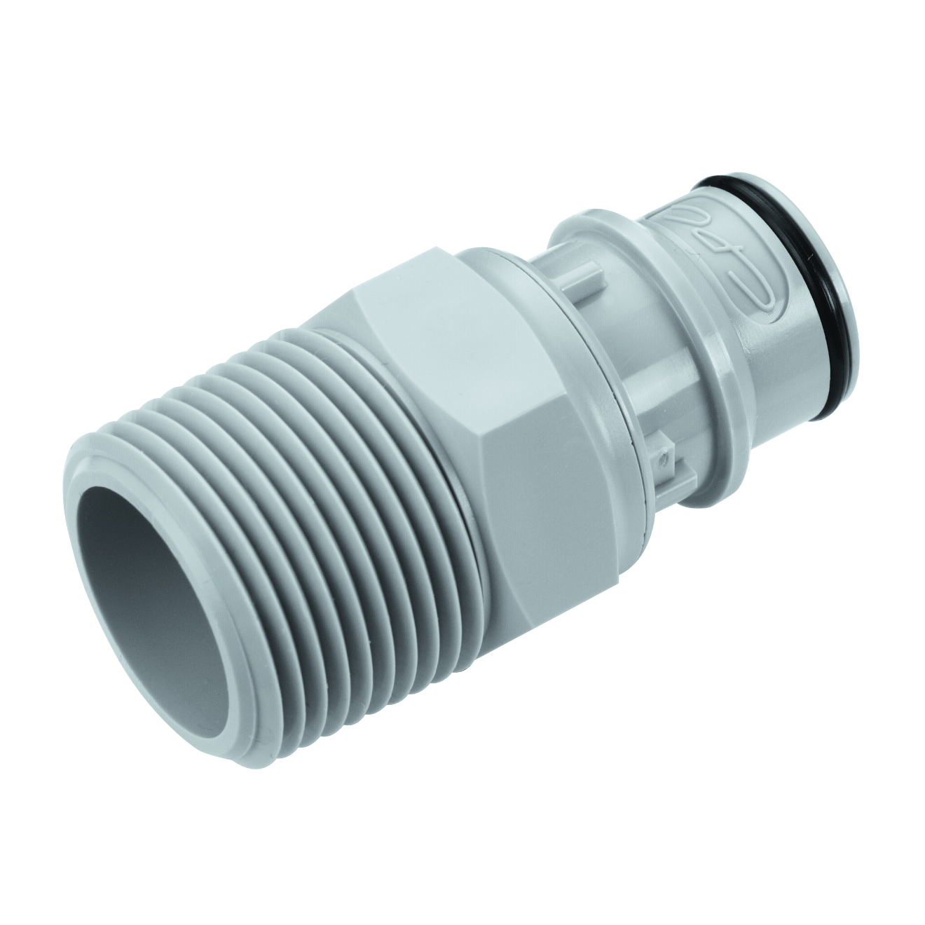 CPC Schnellverschlussstecker mit Absperrung, 3/4" NPT AG, Polypropylen