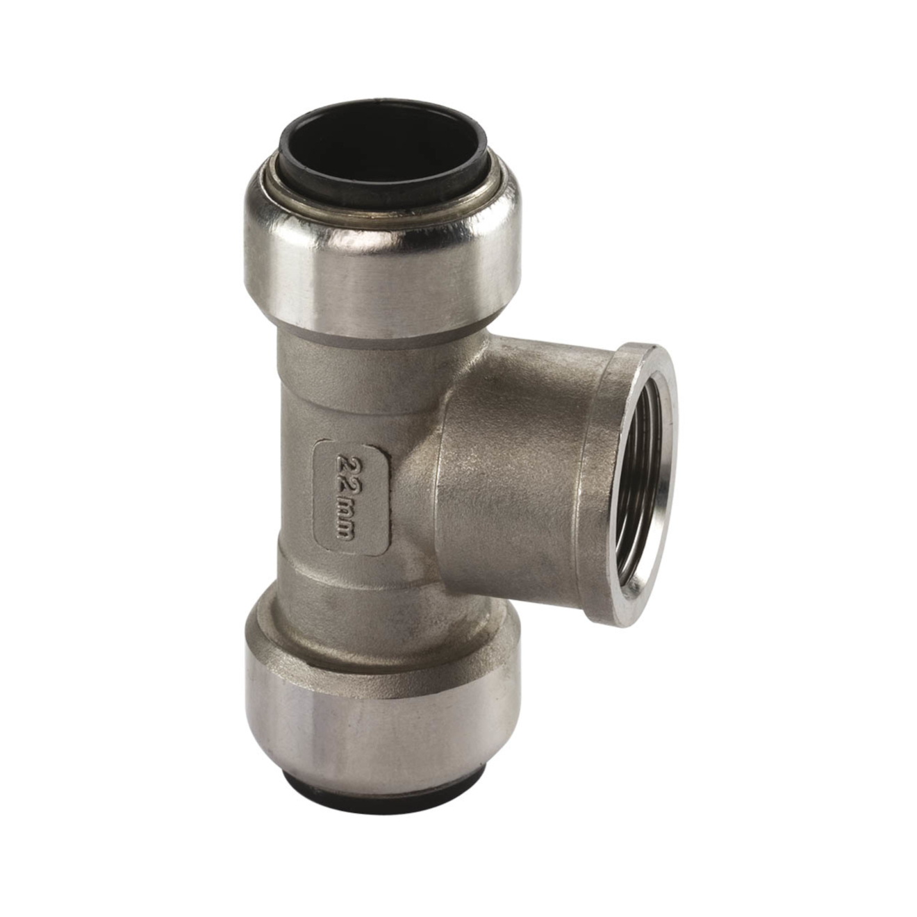 TECTITE T-Stück, 18 mm x Rp 1/2" IG, Edelstahl