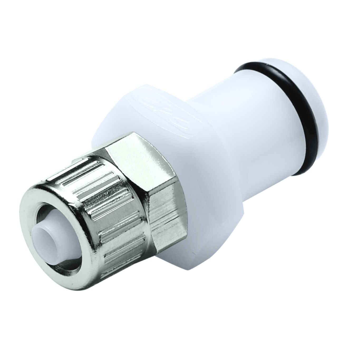 CPC Schnellverschlussstecker ohne Absperrung, 1/4" (6,4 mm) AD x 4,3 mm ID, Acetal