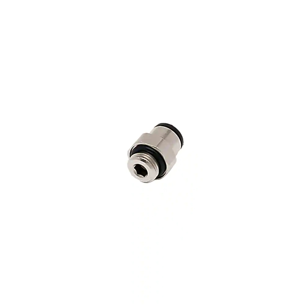 Push-In Einschraubverschraubung, 10 mm, G1/2“ AG, Messing vernickelt