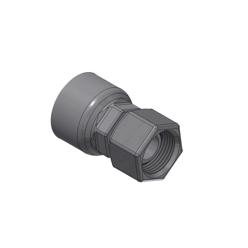 Parker Dichtkopf mit BSP-Überwurfmutter und O-Ring (60° Konus) DN10 x 1/2" IG