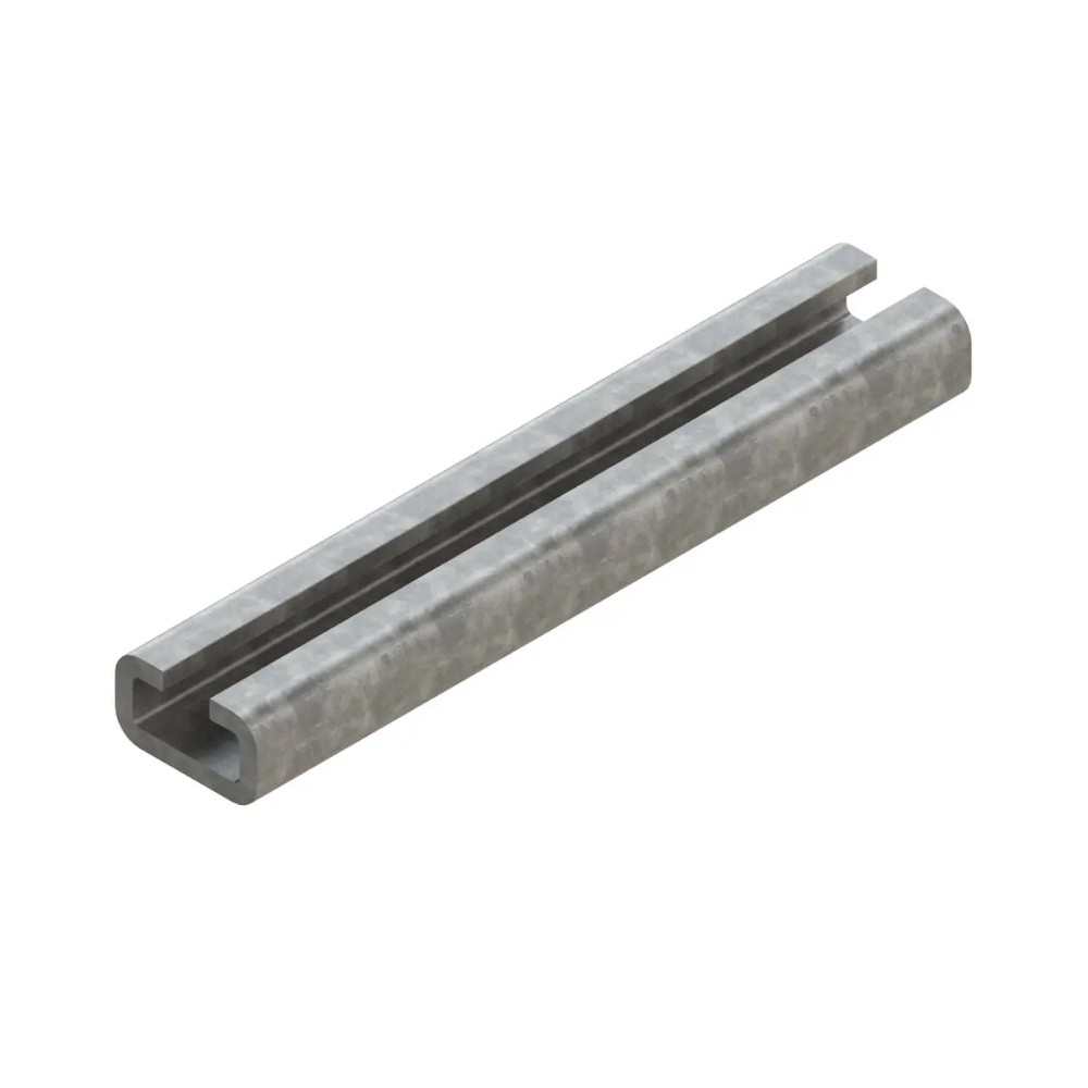 Parker Ermeto TS Tragschiene Serie C nach DIN 3015-2, Schwer, Länge 2 Meter, Stahl verzinkt Cr(VI)-frei