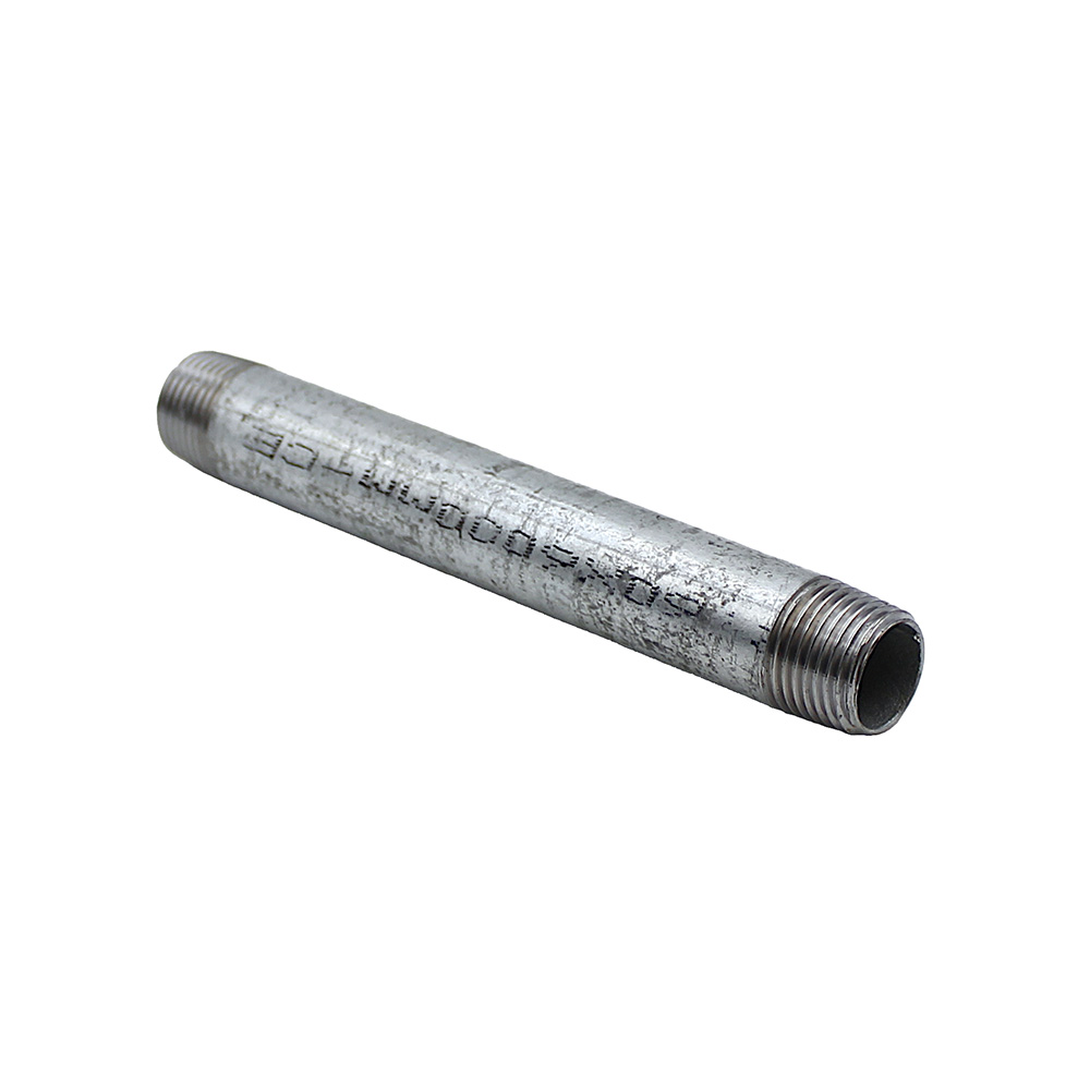 Doppelnippel R 1/2" – 150 mm, Temperguss verzinkt