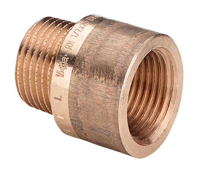 Hahnverlängerung R 1 1/4“ AG x 20 mm lang, Rotguss