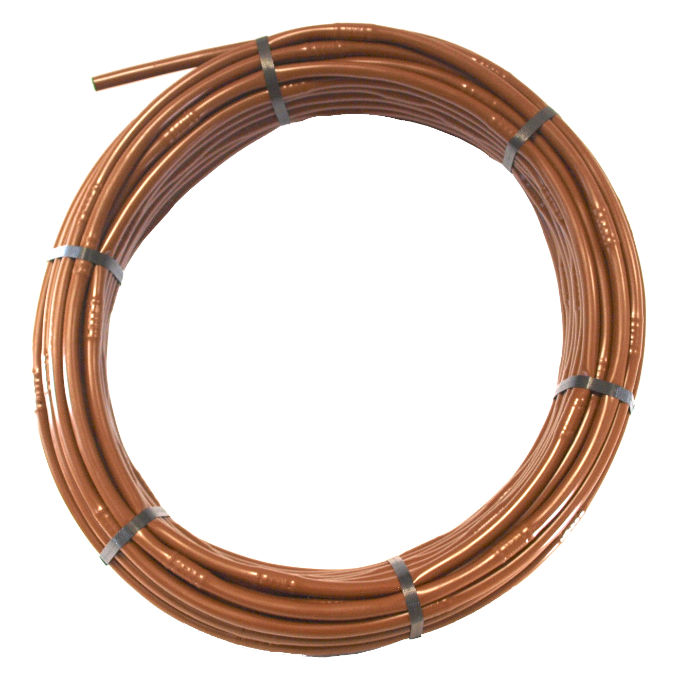 Tropfrohr braun 16 mm AD, 100 m Rollenlänge