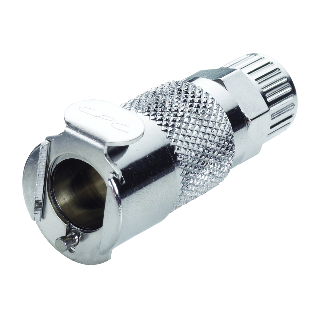 CPC Schnellverschlusskupplung mit Absperrung, 1/4" (6,4 mm) AD x 4,3 mm ID, Messing verchromt