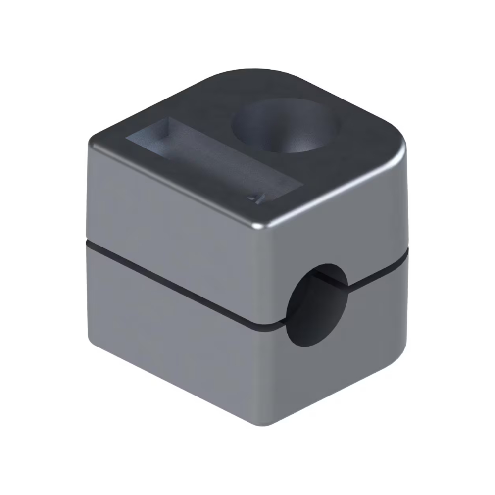 Parker Ermeto RAA Rohrschelle Serie A, 10 mm AD, Aluminium
