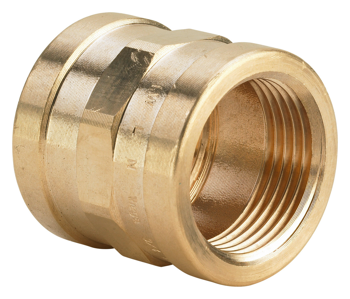 Muffe 3/8“ IG, Rotguss