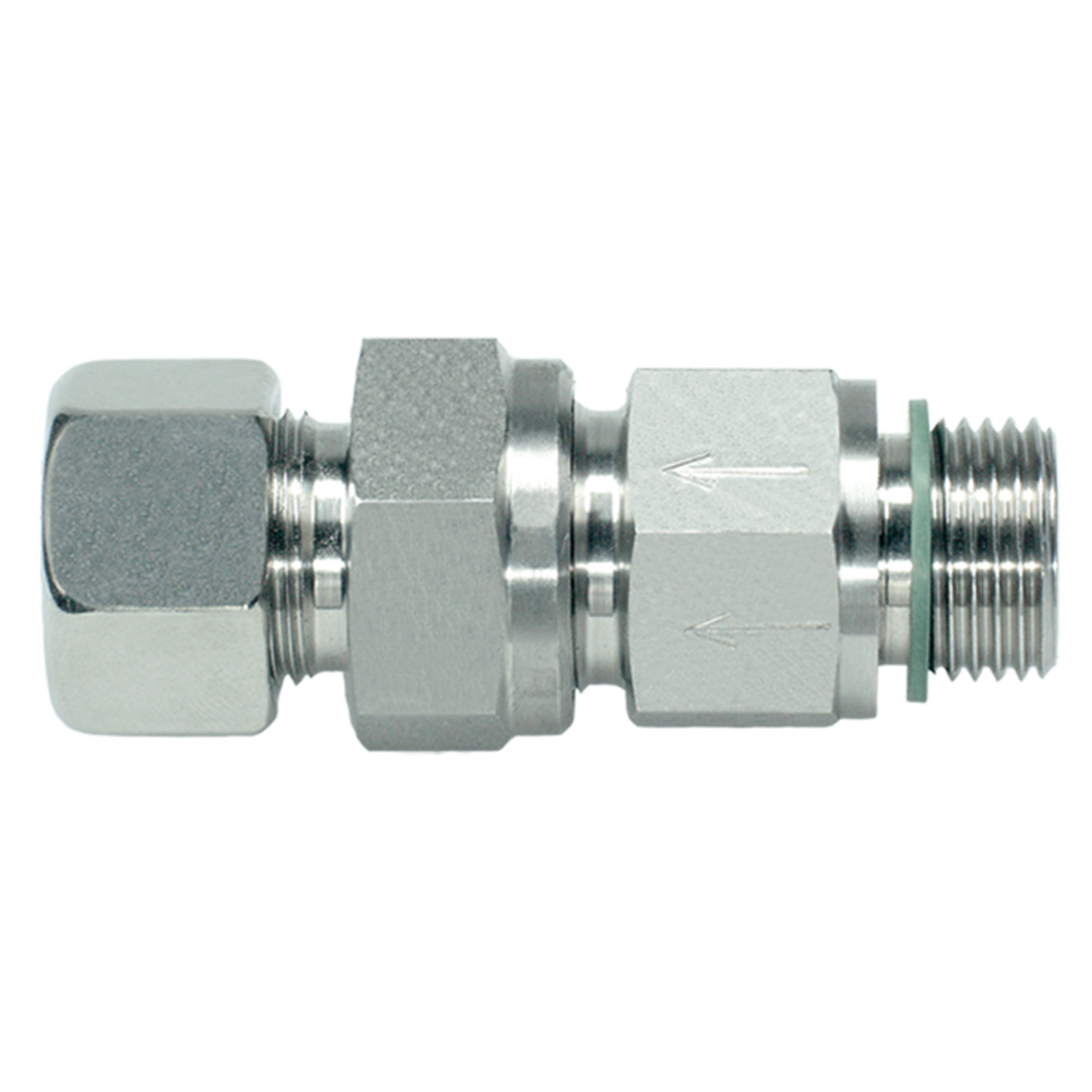 Rückschlagventil L-6mm G1/8" weichdichtend 1.4571