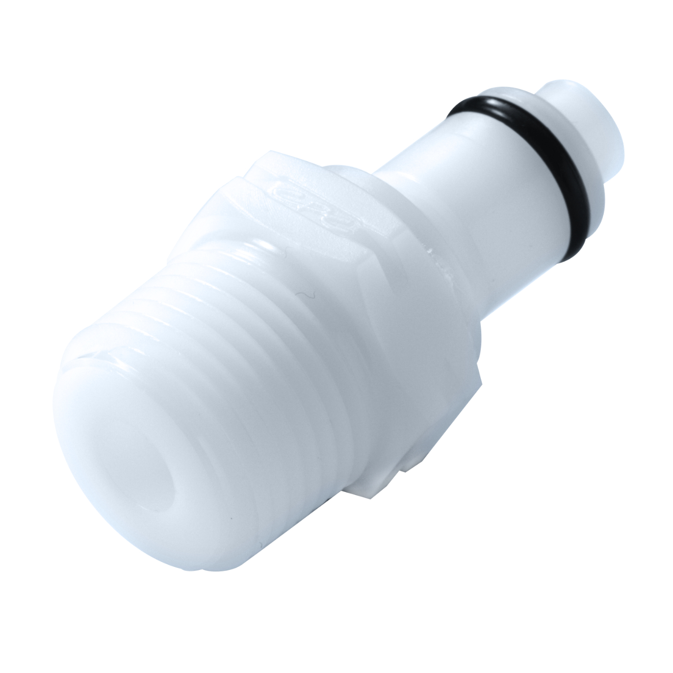 CPC Schnellverschlussstecker mit Absperrung, 3/8" BSPT AG, Acetal