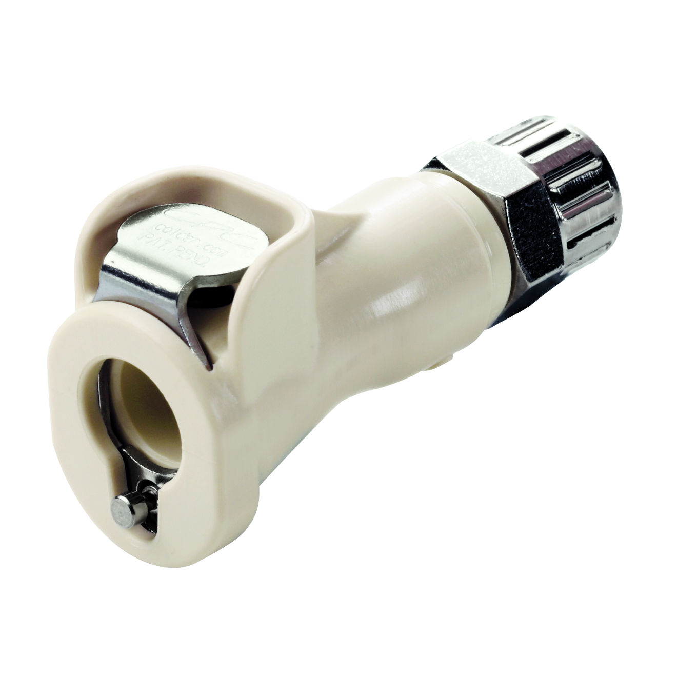 CPC Schnellverschlusskupplung mit Absperrung, 1/4" (6,4 mm) AD x 4,3 mm ID, Polypropylen
