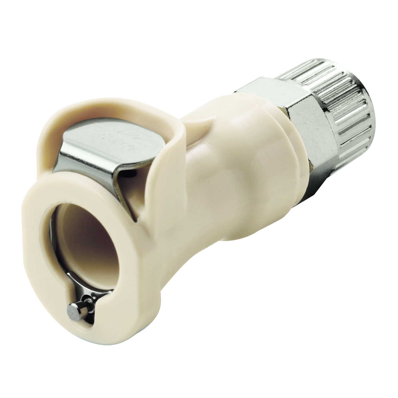 CPC Schnellverschlusskupplung mit Absperrung, 3/8" (9,5 mm) AD x 6,4 mm ID, Polypropylen
