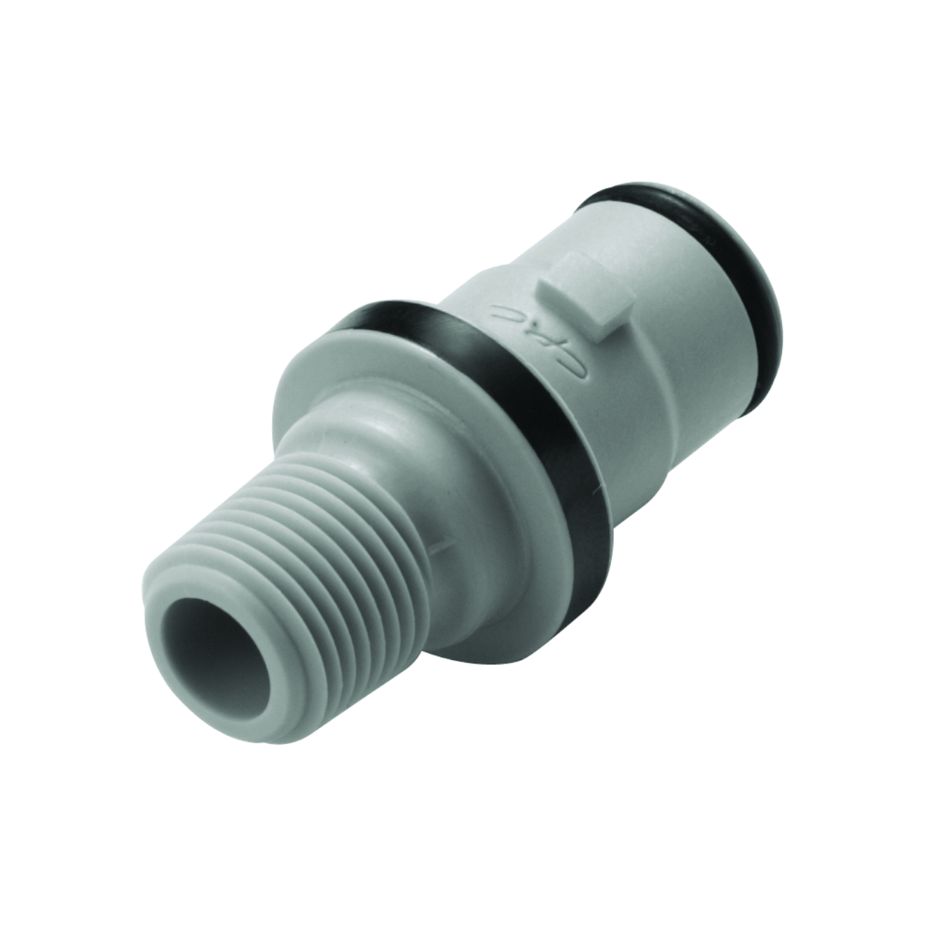 CPC Schnellverschlussstecker mit Absperrung, 1/8" NPT AG, Glasfaserverstärktes Polypropylen