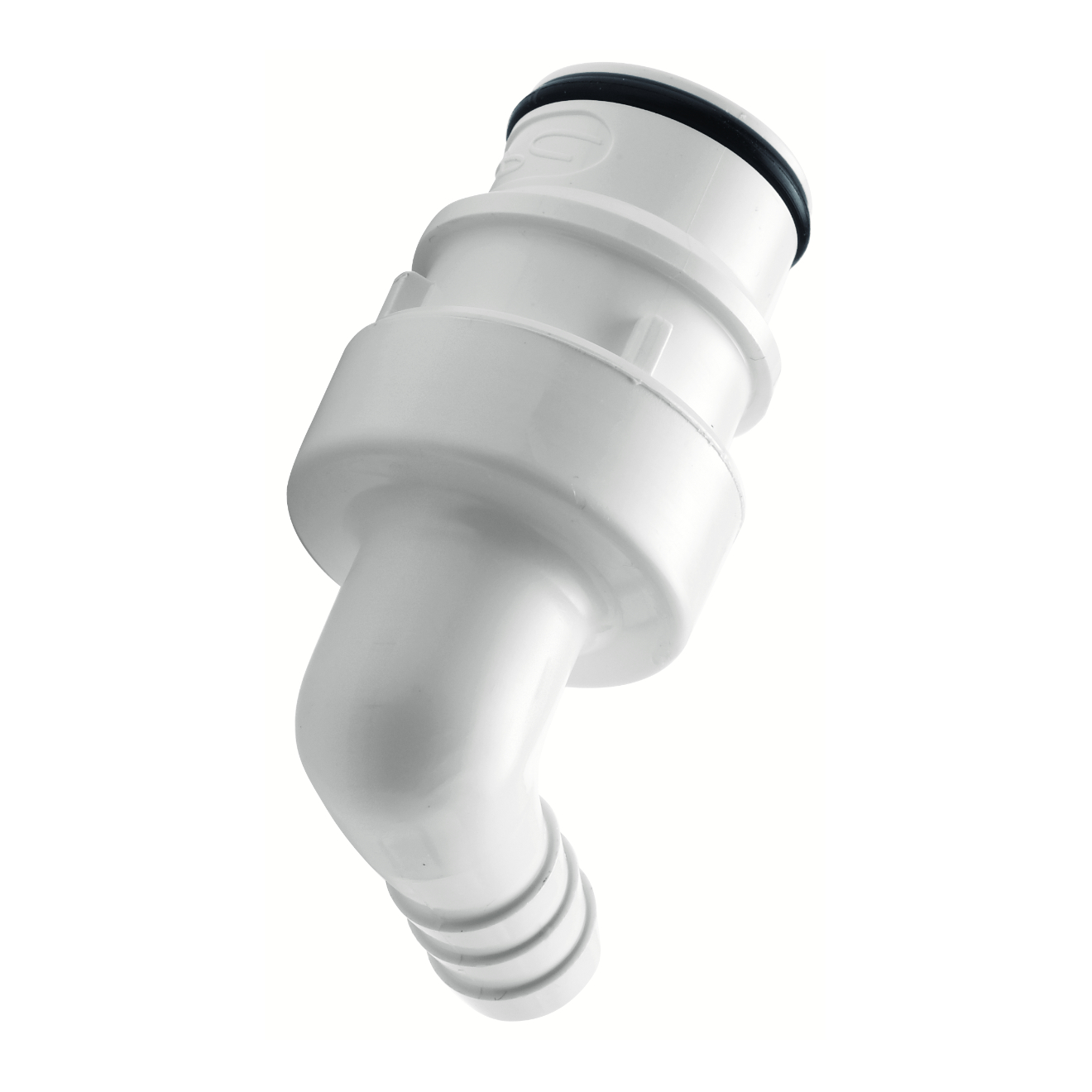 CPC Winkel-Schnellverschlussstecker mit Absperrung, 1/2" (12,7 mm) ID, Polysulfon