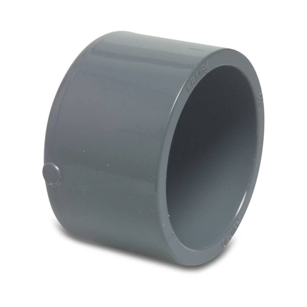 Profec Kappe PVC-U 20 mm, Klebemuffe 16bar Grau