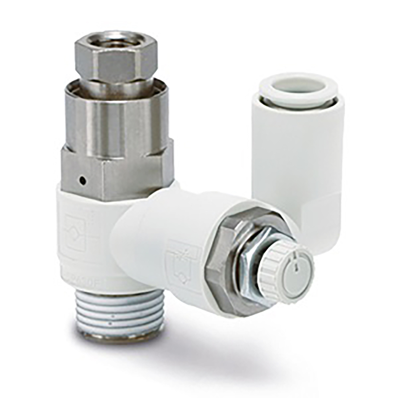 Drosselrückschlagventil mit Pilotventil, Ø 6mm - 1/8"