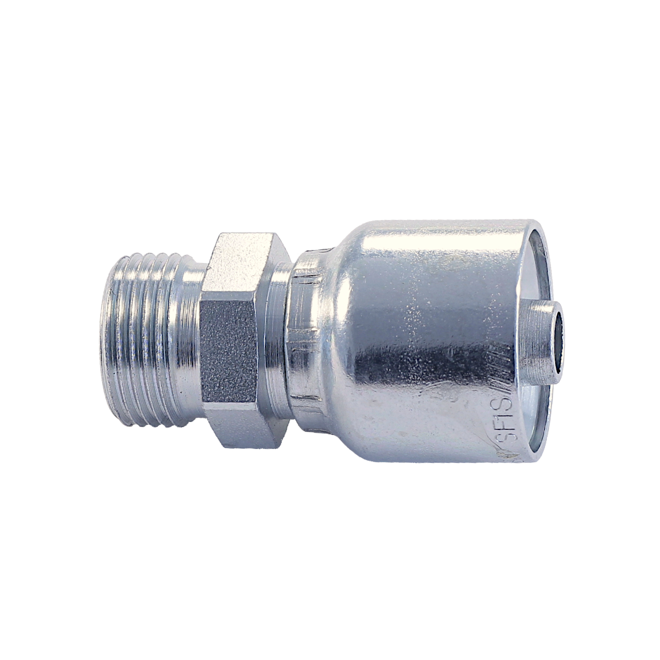 Parker Gewindezapfen Gerader Adapter Serie 48, Size 10 (DN16), M24x1,5 AG, Stahl verzinkt Cr(VI)-frei