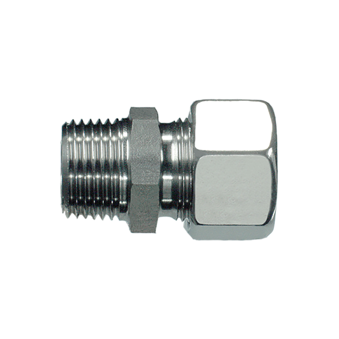 GE Gerade Einschraubverschraubung 06-L, R1/2" AG (kegelig), 1.4571