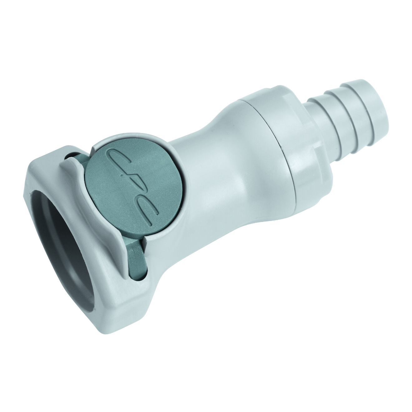 CPC Schnellverschlusskupplung mit Absperrung, 1/2" (12,7 mm) ID, Polypropylen