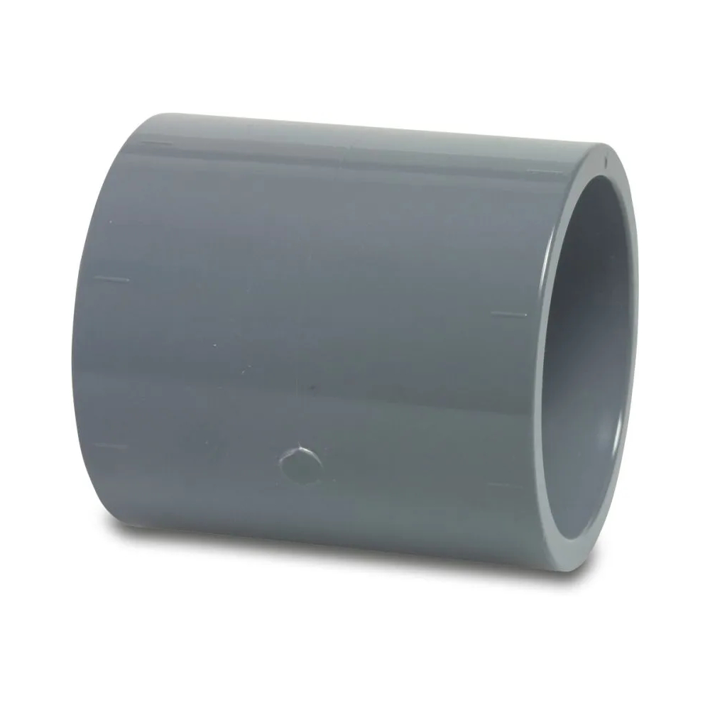 Profec Muffe PVC-U 20 mm, Klebemuffe 16bar Grau