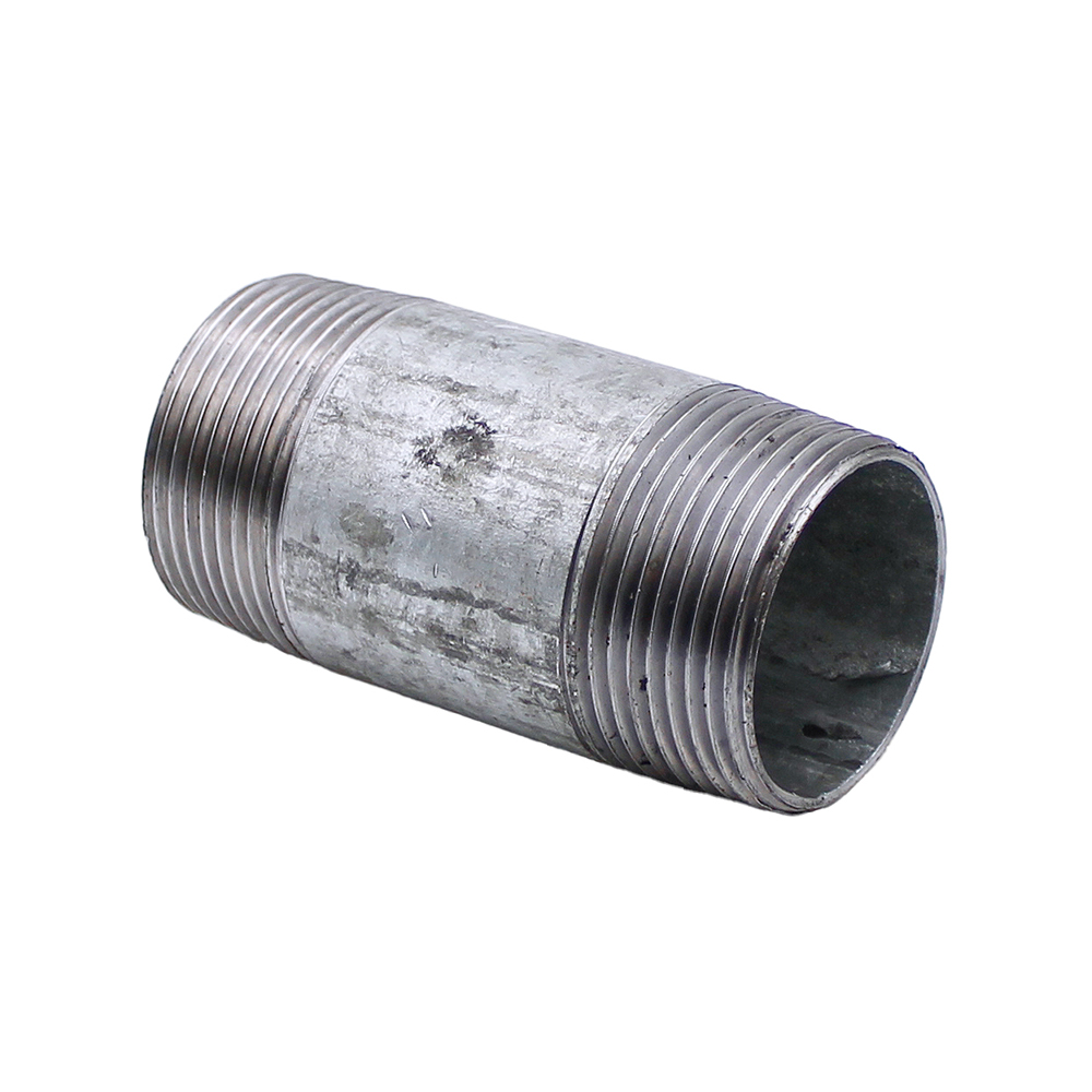Doppelnippel R 1 1/4" – 80 mm, Temperguss verzinkt