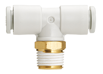 SMC KQ2T T-Steckverschraubung 10 mm x R 1/2" AG