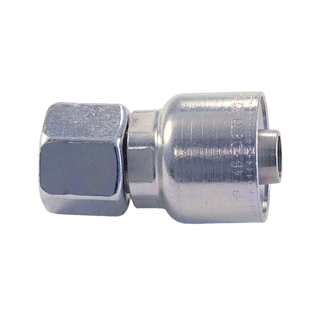 Parker ORFS Gerader Adapter Serie 48 mit Überwurfmutter 1 3/16x12 UNF, Size 10 (DN16), Stahl verzinkt