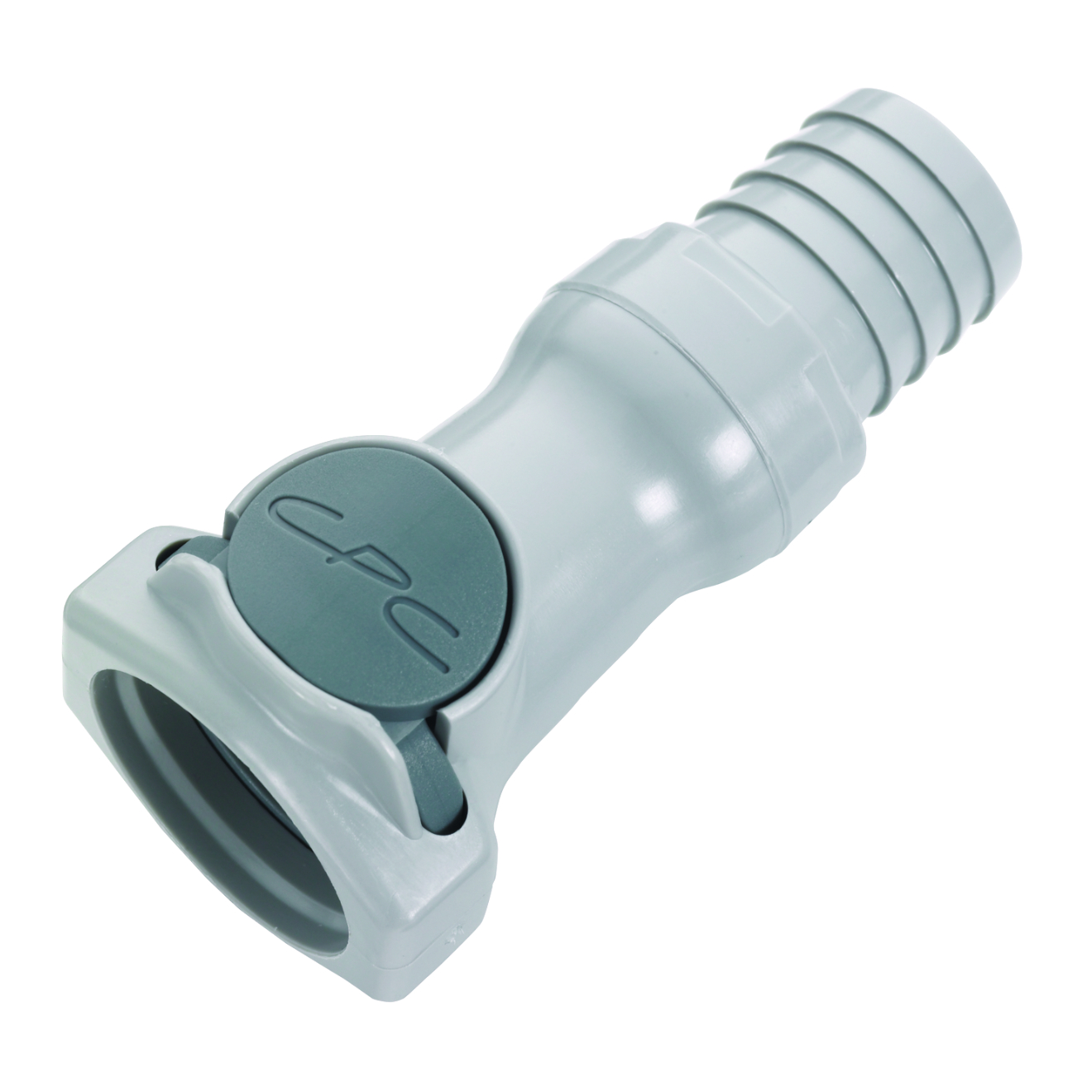 CPC Schnellverschlusskupplung mit Absperrung, 3/4" (19,0 mm) ID, Polypropylen