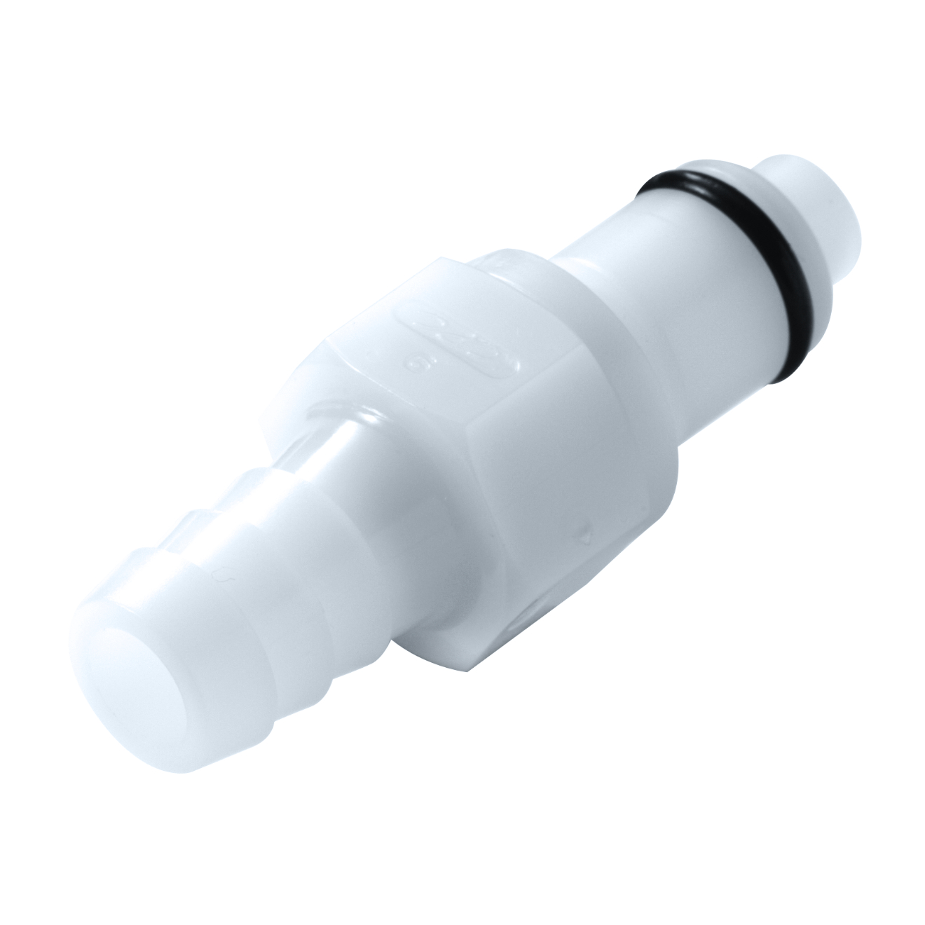 CPC Schnellverschlussstecker mit Absperrung, 3/8" (9,5 mm) ID, Acetal