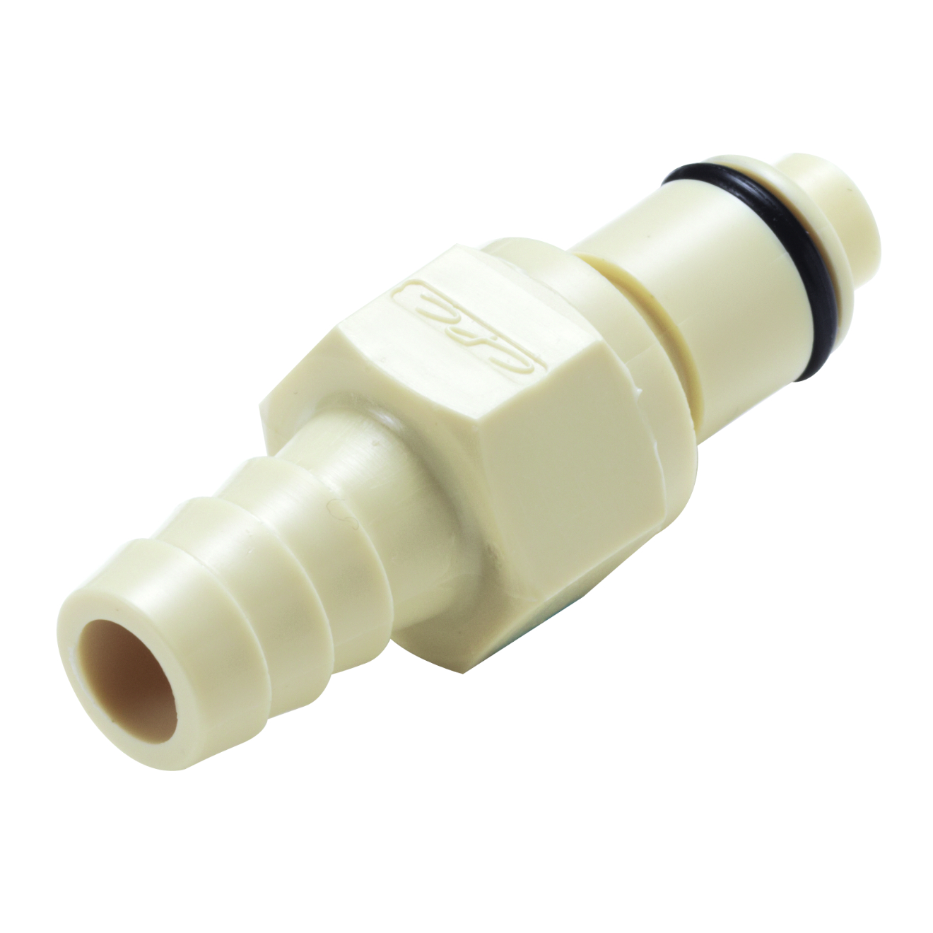 CPC Schnellverschlussstecker mit Absperrung, 3/8" (9,5 mm) ID, Polypropylen