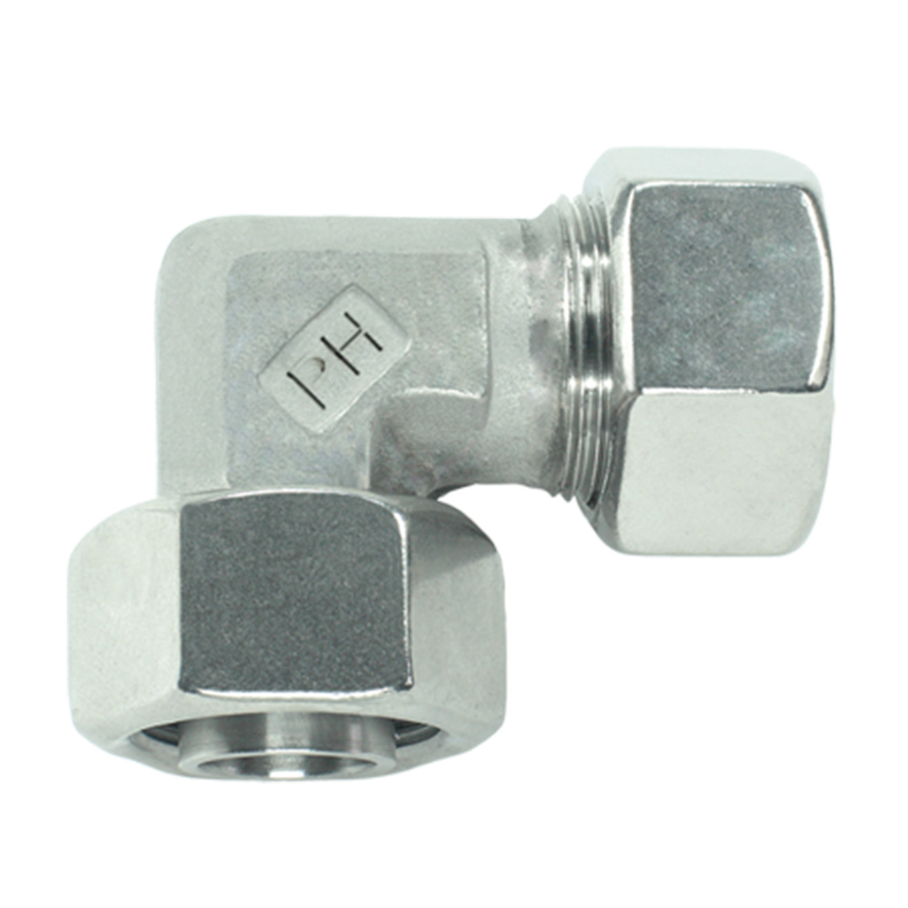 Einstellbare Winkel-Verschraubung L-10 mm 1.4571