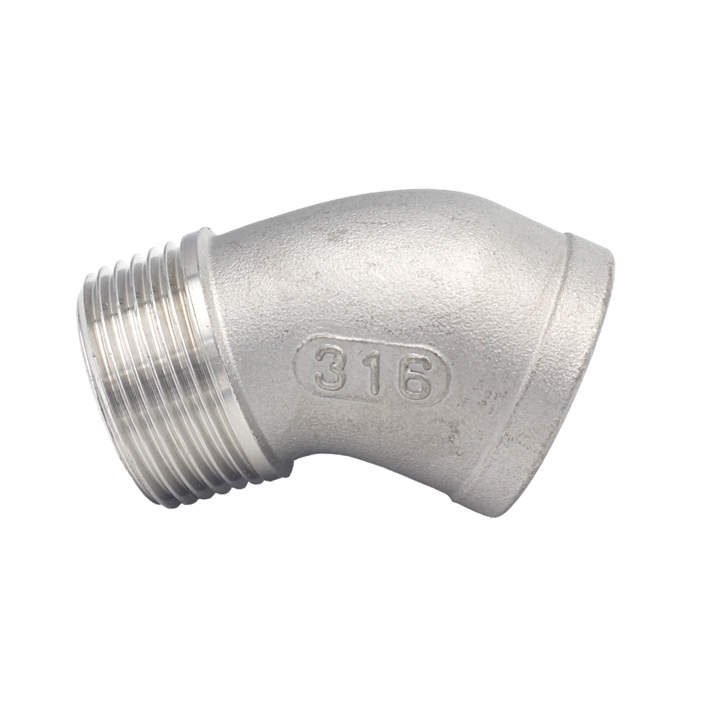 Winkel 45°, 1/2“ IG/AG V4A
