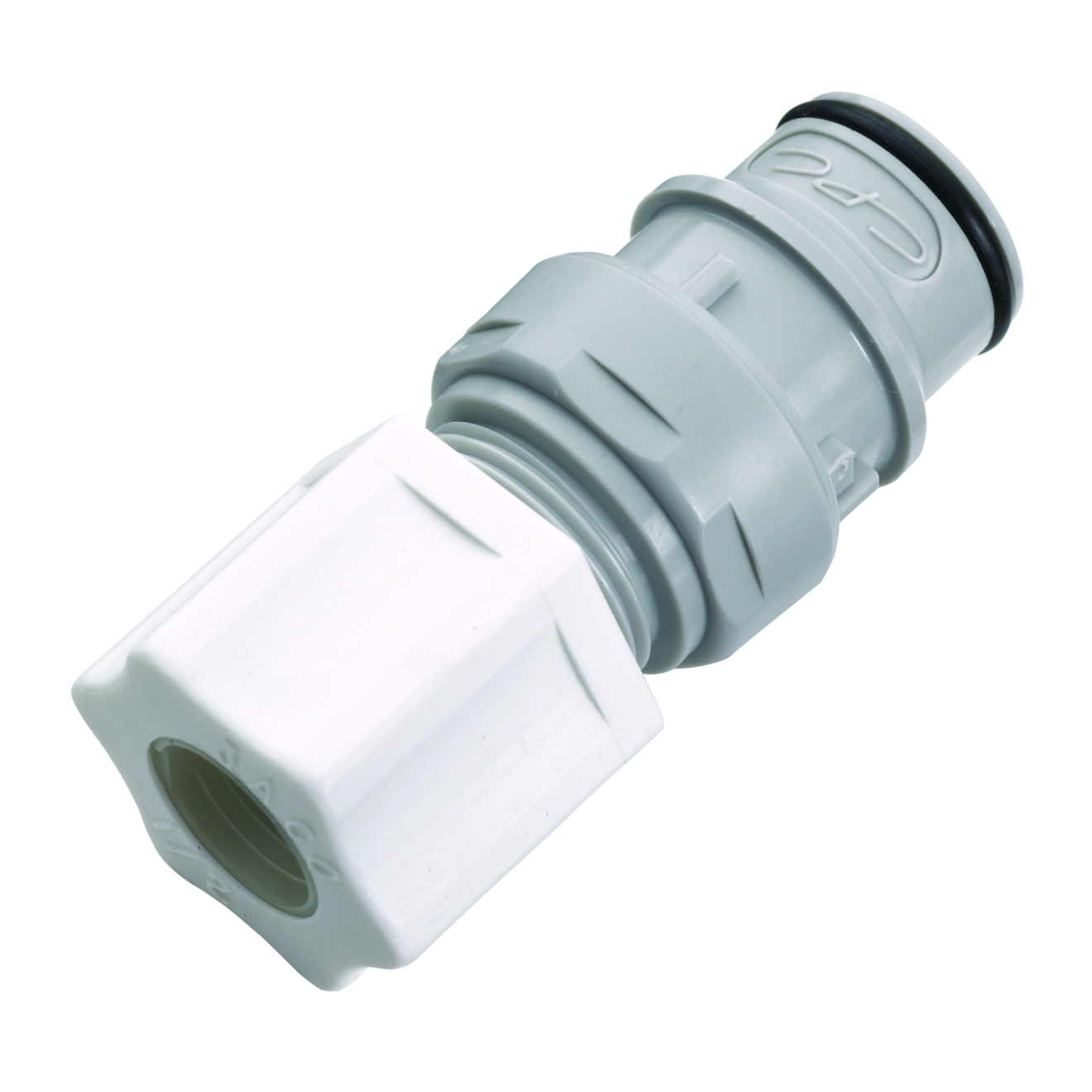 CPC Schnellverschlusskupplung mit Absperrung, 1/2" (12,7 mm) AD, Polypropylen