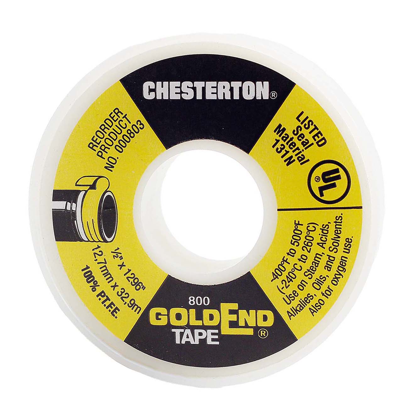Chesterton GoldEnd® Teflonband aus 100% PTFE