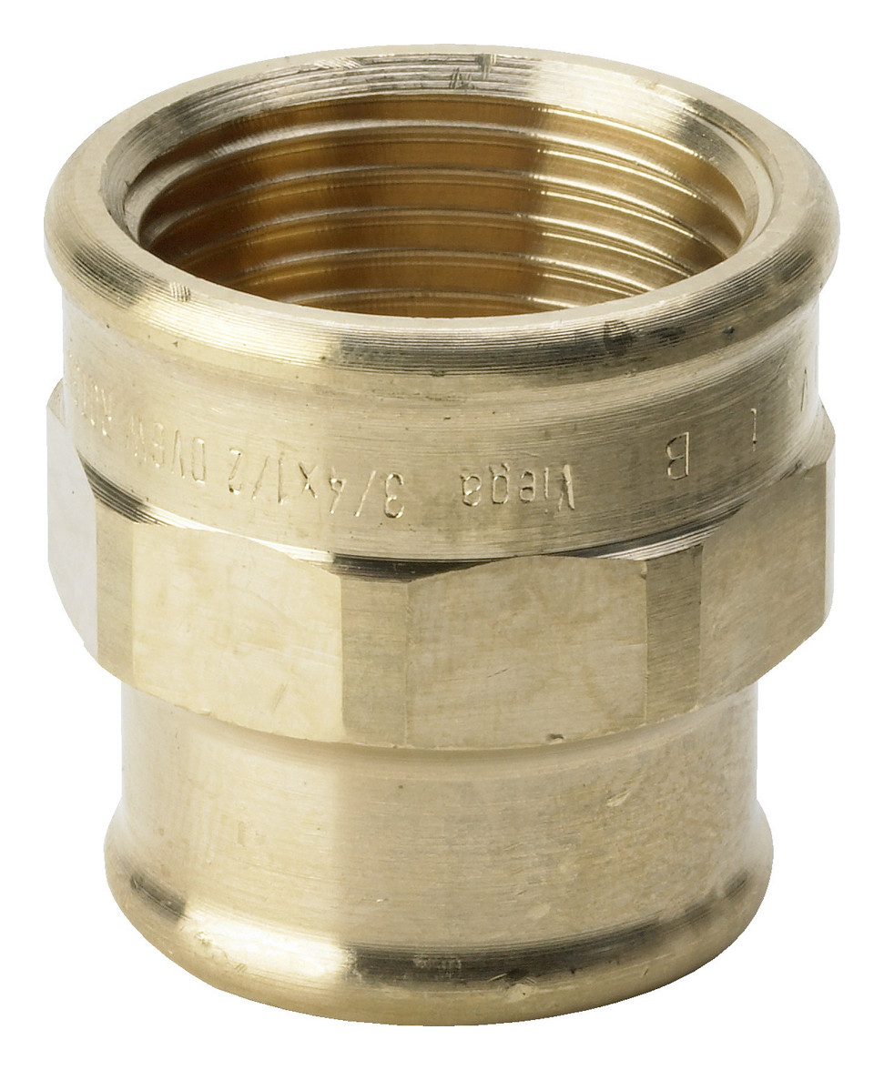Muffe reduziert Rp 1 1/2“ Rp 1“ IG, Rotguss