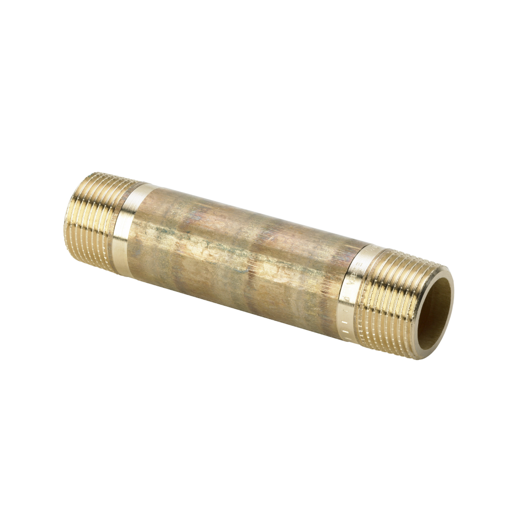 Doppelnippel R 1/2“ x 120 mm lang, Rotguss