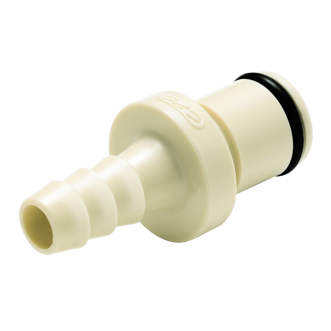 CPC Schnellverschlussstecker ohne Absperrung, 1/4" (6,4 mm) ID, Polypropylen